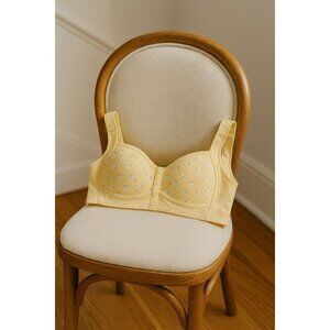Daisy Bra Womens Yellow 2XL Floralcore Cottagecore DaisyPrint